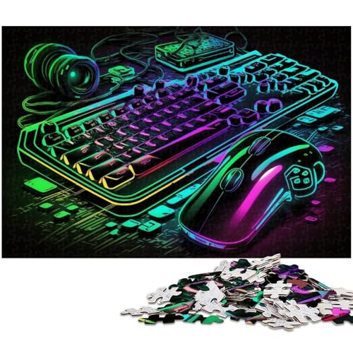 1000-teiliges Puzzle für Erwachsene, Neon-Retro-Spiele, Puzzle, Lernspiel, Herausforderungsspielzeug, Wichtelgeschenke, Größe 50 x 75 cm 1000-teiliges Puzzle für Erwachsene, Neon-Retro-Spiele, Puzzle, Lernspiel, Herausforderungsspielzeug, Wichtelgeschenke, Größe 50 x 75 cm von LLONGKT