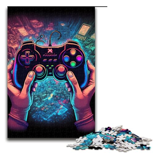 1000-teiliges Puzzle für Erwachsene, Neon-Spiel, Lernspielzeug, lustiges Puzzle, Größe 50 x 75 cm 1000-teiliges Puzzle für Erwachsene, Neon-Spiel, Lernspielzeug, lustiges Puzzle, Größe 50 x 75 cm von LLONGKT
