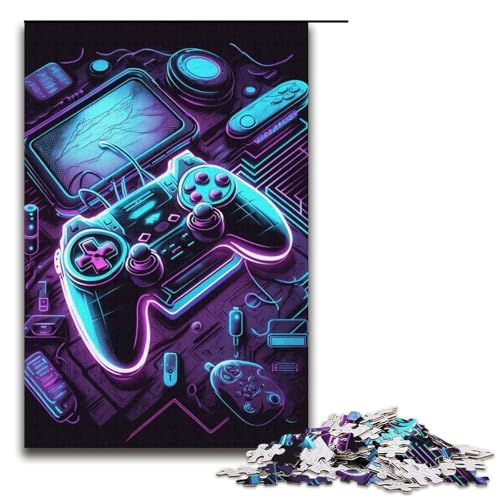 1000-teiliges Puzzle für Erwachsene, Neon-Spiel, Puzzle für Lernspiele, Herausforderungsspielzeug, Lernspiel für Geburtstage, Weihnachten, Größe 38 x 26 cm 1000-teiliges Puzzle für Erwachsene, Neon-Spiel, Puzzle für Lernspiele, Herausforderungsspielzeug, Lernspiel für Geburtstage, Weihnachten, Größe 38 x 26 cm von LLONGKT