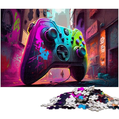 1000-teiliges Puzzle für Erwachsene, Neon-Spiele, Puzzle für Lernspiele, Herausforderungsspielzeug, ganze Familie, Größe 50 x 75 cm 1000-teiliges Puzzle für Erwachsene, Neon-Spiele, Puzzle für Lernspiele, Herausforderungsspielzeug, ganze Familie, Größe 50 x 75 cm von LLONGKT