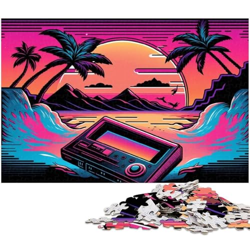 1000-teiliges Puzzle für Erwachsene, Neonlandschaft, Lernspiel, Herausforderung, Spielzeug, Wichtelgeschenke, Größe 38 x 26 cm 1000-teiliges Puzzle für Erwachsene, Neonlandschaft, Lernspiel, Herausforderung, Spielzeug, Wichtelgeschenke, Größe 38 x 26 cm von LLONGKT