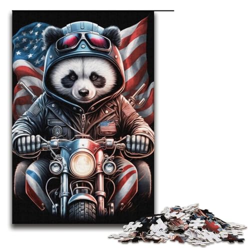 1000-teiliges Puzzle für Erwachsene, Panda Rider-Puzzle für Lernspiele, Herausforderungsspielzeug, Lernspiel für Geburtstag, Weihnachten, Größe 38 x 26 cm 1000-teiliges Puzzle für Erwachsene, Panda Rider-Puzzle für Lernspiele, Herausforderungsspielzeug, Lernspiel für Geburtstag, Weihnachten, Größe 38 x 26 cm von LLONGKT