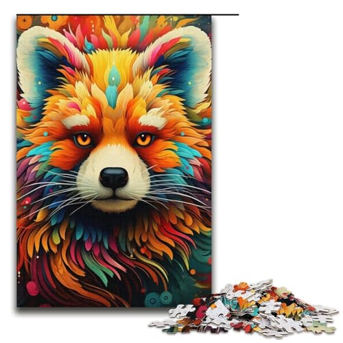 1000-teiliges Puzzle für Erwachsene, Panda-Tier-Quizspiel, Stressabbau, schwierige Herausforderung, Größe 38 x 26 cm von LLONGKT