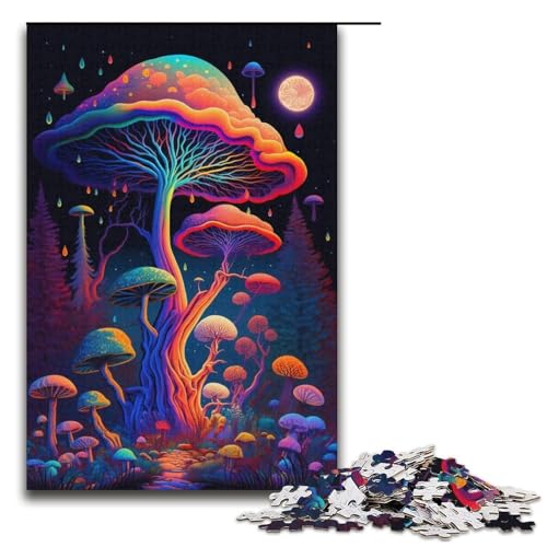 1000-teiliges Puzzle für Erwachsene, Pilz-Puzzle, Lernspiel, Herausforderungsspielzeug, Lernspiel für Geburtstag, Weihnachten, Größe 38 x 26 cm 1000-teiliges Puzzle für Erwachsene, Pilz-Puzzle, Lernspiel, Herausforderungsspielzeug, Lernspiel für Geburtstag, Weihnachten, Größe 38 x 26 cm von LLONGKT