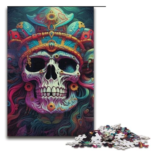 1000-teiliges Puzzle für Erwachsene, Piratenkapitän-Totenkopf-Puzzle, Geschenkkarton, Lernspiel, Herausforderungsspielzeug, Größe 38 x 26 cm 1000-teiliges Puzzle für Erwachsene, Piratenkapitän-Totenkopf-Puzzle, Geschenkkarton, Lernspiel, Herausforderungsspielzeug, Größe 38 x 26 cm von LLONGKT