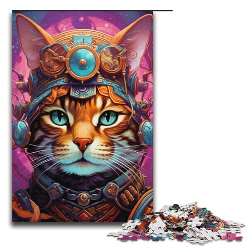 1000-teiliges Puzzle für Erwachsene, Quizspiel „Die Katze im Hut“, anspruchsvoll zu vervollständigen, Aber unterhaltsam und humorvoll, Größe 38 x 26 cm 1000-teiliges Puzzle für Erwachsene, Quizspiel „Die Katze im Hut“, anspruchsvoll zu vervollständigen, Aber unterhaltsam und humorvoll, Größe 38 x 26 cm von LLONGKT