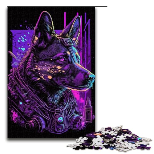 1000-teiliges Puzzle für Erwachsene, Schäferhund-Puzzle, Lernspiel, Herausforderungsspielzeug, Lernspiel für Geburtstag, Weihnachten, Größe 50 x 75 cm 1000-teiliges Puzzle für Erwachsene, Schäferhund-Puzzle, Lernspiel, Herausforderungsspielzeug, Lernspiel für Geburtstag, Weihnachten, Größe 50 x 75 cm von LLONGKT
