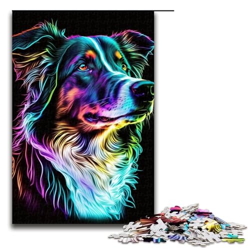 1000-teiliges Puzzle für Erwachsene, Schäferhund-Puzzle für Erwachsene, Holzpuzzle, anspruchsvolles Spiel, Größe 50 x 75 cm 1000-teiliges Puzzle für Erwachsene, Schäferhund-Puzzle für Erwachsene, Holzpuzzle, anspruchsvolles Spiel, Größe 50 x 75 cm von LLONGKT
