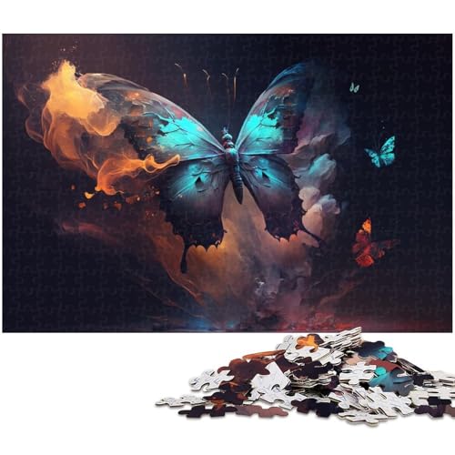 1000-teiliges Puzzle für Erwachsene, Schmetterlings-Puzzle, Spiele, Spielzeug, Geschenk, Lernspiel zum Geburtstag, Weihnachten, Größe 38 x 26 cm 1000-teiliges Puzzle für Erwachsene, Schmetterlings-Puzzle, Spiele, Spielzeug, Geschenk, Lernspiel zum Geburtstag, Weihnachten, Größe 38 x 26 cm von LLONGKT