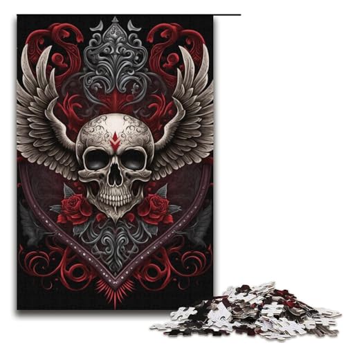 1000-teiliges Puzzle für Erwachsene, Skelett, Stressabbau, für Teenager ab 14 Jahren, Größe 38 x 26 cm von LLONGKT