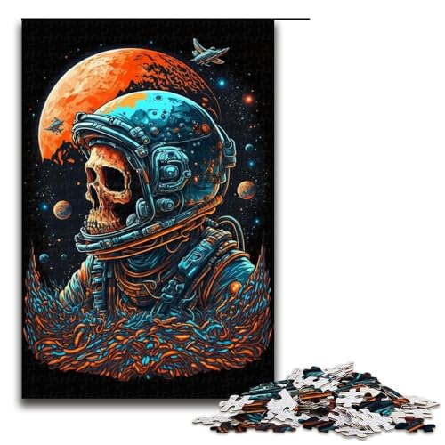 1000-teiliges Puzzle für Erwachsene, Skelett-Astronauten-Puzzle für Lernspiele, Herausforderungsspielzeug, Lernspiel für Geburtstag, Weihnachten, Größe 50 x 75 cm 1000-teiliges Puzzle für Erwachsene, Skelett-Astronauten-Puzzle für Lernspiele, Herausforderungsspielzeug, Lernspiel für Geburtstag, Weihnachten, Größe 50 x 75 cm von LLONGKT