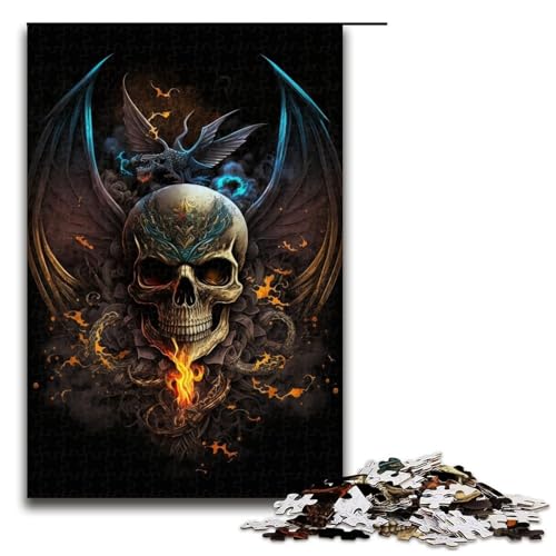 1000-teiliges Puzzle für Erwachsene, Skelett-Denkspiel, ganze Familie, Größe 50 x 75 cm 1000-teiliges Puzzle für Erwachsene, Skelett-Denkspiel, ganze Familie, Größe 50 x 75 cm von LLONGKT