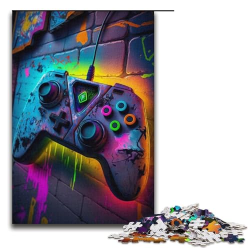 1000-teiliges Puzzle für Erwachsene, Spiel, Neonfarben, Lernspielzeug, geeignet für die Schreibtischdekoration, Größe 38 x 26 cm 1000-teiliges Puzzle für Erwachsene, Spiel, Neonfarben, Lernspielzeug, geeignet für die Schreibtischdekoration, Größe 38 x 26 cm von LLONGKT