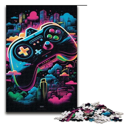 1000-teiliges Puzzle für Erwachsene, Spiel, Puzzle, Dekomprimieren, intellektuelles Lernspielzeug, Heimkunstdekor, Größe 50 x 75 cm von LLONGKT