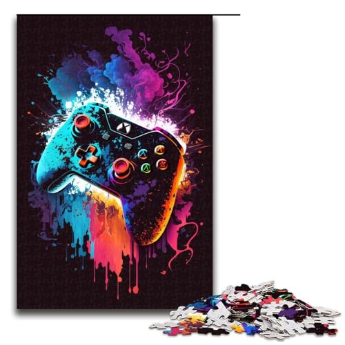 1000-teiliges Puzzle für Erwachsene, Spiel, Puzzle für Erwachsene, Holzpuzzle, Lernspielzeug (Größe 50 x 75 cm) von LLONGKT