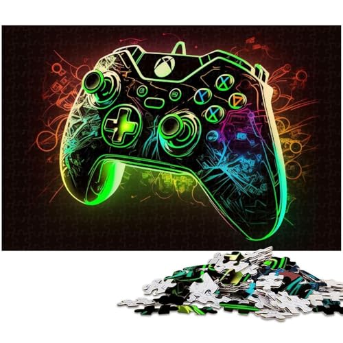 1000-teiliges Puzzle für Erwachsene, Spiel „Grünes Neon“, anspruchsvolles Spiel, Puzzles, die anspruchsvoll zu vervollständigen sind, Aber Spaß Machen und humorvoll sind, Größe 50 x 75 cm von LLONGKT