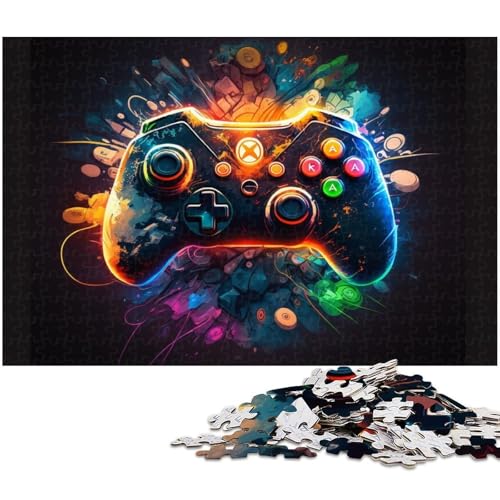 1000-teiliges Puzzle für Erwachsene, Spiel Neon, anspruchsvolles Spiel, Puzzle, gutes Geschenk für und Teenager ab 14 Jahren, Größe 38 x 26 cm von LLONGKT
