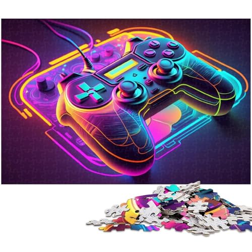 1000-teiliges Puzzle für Erwachsene, Spiel Neon, anspruchsvolles Spiel, Puzzles, die anspruchsvoll zu vervollständigen sind, Aber lustig und humorvoll sind, Größe 38 x 26 cm von LLONGKT