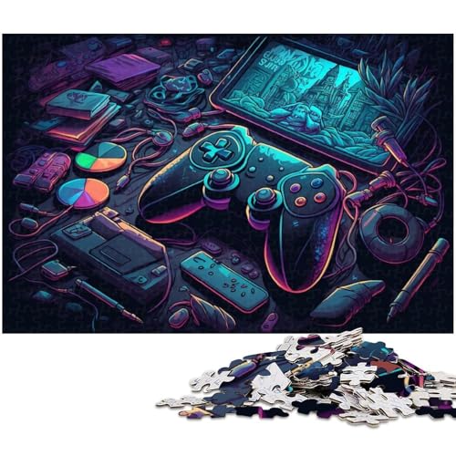 1000-teiliges Puzzle für Erwachsene, Spiel Neon-Puzzle für Lernspiele, Herausforderungsspielzeug, EIN Kunstwerk, Größe 38 x 26 cm 1000-teiliges Puzzle für Erwachsene, Spiel Neon-Puzzle für Lernspiele, Herausforderungsspielzeug, EIN Kunstwerk, Größe 38 x 26 cm von LLONGKT
