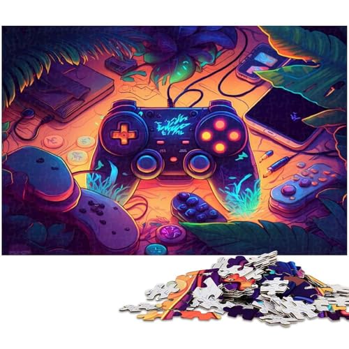 1000-teiliges Puzzle für Erwachsene, Spiel Neon-Puzzle für Lernspiele, Herausforderungsspielzeug, EIN Kunstwerk, Größe 38 x 26 cm 1000-teiliges Puzzle für Erwachsene, Spiel Neon-Puzzle für Lernspiele, Herausforderungsspielzeug, EIN Kunstwerk, Größe 38 x 26 cm von LLONGKT
