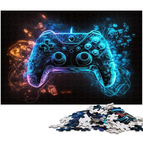 1000-teiliges Puzzle für Erwachsene, Spiel Neon-Puzzles für Erwachsene, Karton-Puzzle, Lernspiel, Größe 38 x 26 cm von LLONGKT