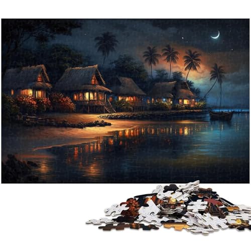 1000-teiliges Puzzle für Erwachsene, Stranddorf, Lernspiel, herausforderndes Spielzeug, ganze Familie, Größe 50 x 75 cm 1000-teiliges Puzzle für Erwachsene, Stranddorf, Lernspiel, herausforderndes Spielzeug, ganze Familie, Größe 50 x 75 cm von LLONGKT