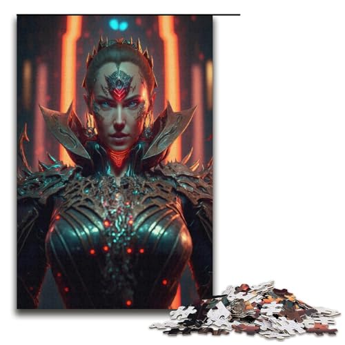 1000-teiliges Puzzle für Erwachsene, Teufel-Heimdekorationspuzzle, Weihnachtswunschliste mit Weihnachtsmann für Teenager ab 14 Jahren (Größe 38 x 26 cm) von LLONGKT