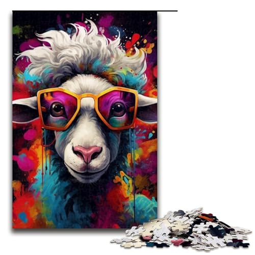 1000-teiliges Puzzle für Erwachsene, Tier-Alpaka-Puzzle für Erwachsene, Holzpuzzle, tolles Geschenk, Größe 50 x 75 cm 1000-teiliges Puzzle für Erwachsene, Tier-Alpaka-Puzzle für Erwachsene, Holzpuzzle, tolles Geschenk, Größe 50 x 75 cm von LLONGKT