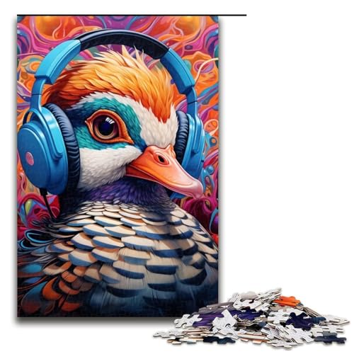 1000-teiliges Puzzle für Erwachsene, Tier-Enten-Quizspiel, Stressabbau, schwierige Herausforderung, Größe 50 x 75 cm von LLONGKT