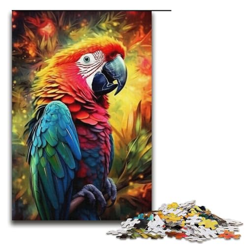 1000-teiliges Puzzle für Erwachsene, Tiere, Vögel, Papageien, Puzzle-Mustermontage, ganze Familie, Größe 38 x 26 cm 1000-teiliges Puzzle für Erwachsene, Tiere, Vögel, Papageien, Puzzle-Mustermontage, ganze Familie, Größe 38 x 26 cm von LLONGKT