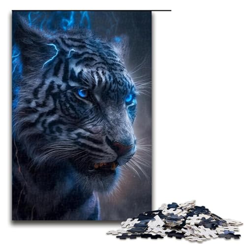 1000-teiliges Puzzle für Erwachsene, Tiger-Puzzle, Holzpuzzle, Lernspielzeug, Größe 50 x 75 cm 1000-teiliges Puzzle für Erwachsene, Tiger-Puzzle, Holzpuzzle, Lernspielzeug, Größe 50 x 75 cm von LLONGKT
