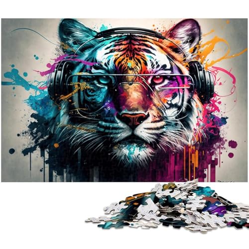 1000-teiliges Puzzle für Erwachsene, Tiger-Puzzle, Lernspiel, Herausforderung, Spielzeug, Wichtelgeschenke, Größe 50 x 75 cm 1000-teiliges Puzzle für Erwachsene, Tiger-Puzzle, Lernspiel, Herausforderung, Spielzeug, Wichtelgeschenke, Größe 50 x 75 cm von LLONGKT