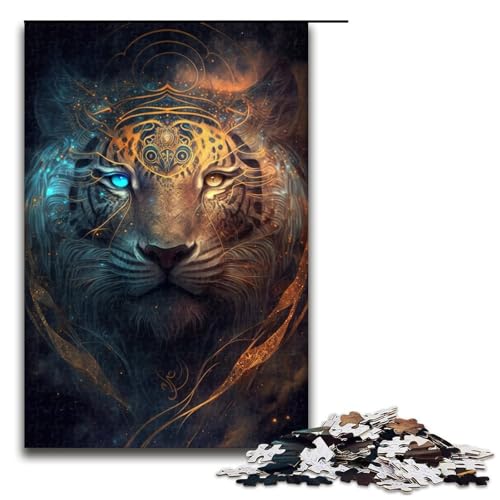 1000-teiliges Puzzle für Erwachsene, Tiger-Puzzle, Lernspiele, perfekte Dekoration für und Teenager ab 14 Jahren, Größe 50 x 75 cm 1000-teiliges Puzzle für Erwachsene, Tiger-Puzzle, Lernspiele, perfekte Dekoration für und Teenager ab 14 Jahren, Größe 50 x 75 cm von LLONGKT