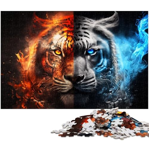 1000-teiliges Puzzle für Erwachsene, Tiger-Puzzle, tolles Geschenk für Spiele, geeignet für und Teenager ab 14 Jahren, Größe 38 x 26 cm 1000-teiliges Puzzle für Erwachsene, Tiger-Puzzle, tolles Geschenk für Spiele, geeignet für und Teenager ab 14 Jahren, Größe 38 x 26 cm von LLONGKT