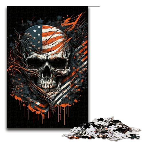 1000-teiliges Puzzle für Erwachsene, Totenkopf-Puzzle, Lernspiel, Herausforderungsspielzeug, Lernspiel für Geburtstag, Weihnachten, Größe 50 x 75 cm 1000-teiliges Puzzle für Erwachsene, Totenkopf-Puzzle, Lernspiel, Herausforderungsspielzeug, Lernspiel für Geburtstag, Weihnachten, Größe 50 x 75 cm von LLONGKT