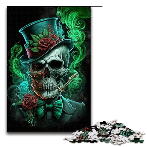 1000-teiliges Puzzle für Erwachsene, Totenkopf-Puzzle, Lernspiel, Herausforderungsspielzeug, Lernspiel für Geburtstag, Weihnachten, Größe 50 x 75 cm 1000-teiliges Puzzle für Erwachsene, Totenkopf-Puzzle, Lernspiel, Herausforderungsspielzeug, Lernspiel für Geburtstag, Weihnachten, Größe 50 x 75 cm von LLONGKT