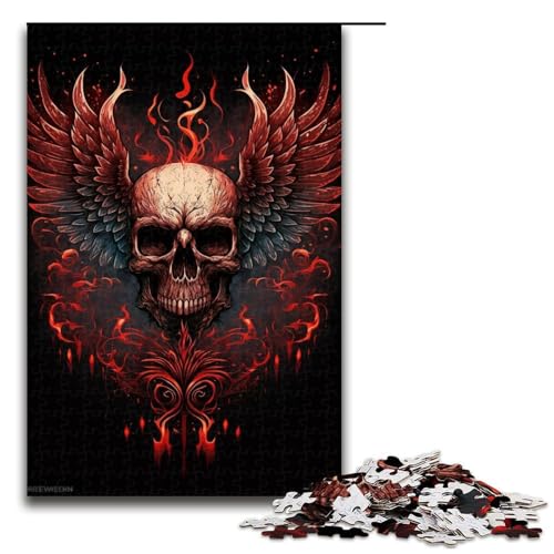 1000-teiliges Puzzle für Erwachsene, Totenkopf-Puzzle, Lernspiel, Herausforderungsspielzeug, Lernspiel für Geburtstag, Weihnachten, Größe 50 x 75 cm 1000-teiliges Puzzle für Erwachsene, Totenkopf-Puzzle, Lernspiel, Herausforderungsspielzeug, Lernspiel für Geburtstag, Weihnachten, Größe 50 x 75 cm von LLONGKT