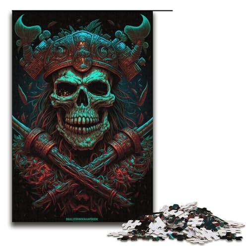 1000-teiliges Puzzle für Erwachsene, Totenkopf-Skelett-Puzzle für Lernspiele, Herausforderungsspielzeug, Lernspiel für Geburtstag, Weihnachten, Größe 38 x 26 cm 1000-teiliges Puzzle für Erwachsene, Totenkopf-Skelett-Puzzle für Lernspiele, Herausforderungsspielzeug, Lernspiel für Geburtstag, Weihnachten, Größe 38 x 26 cm von LLONGKT