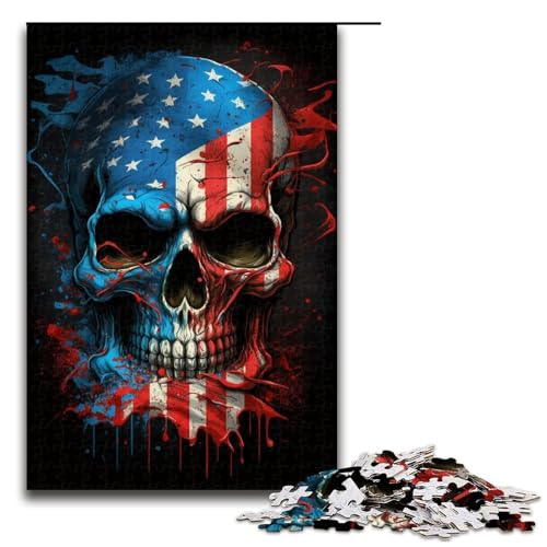 1000-teiliges Puzzle für Erwachsene, Totenkopfflagge, Puzzle für Lernspiele, Herausforderungsspielzeug, gutes Geschenk, Größe 50 x 75 cm 1000-teiliges Puzzle für Erwachsene, Totenkopfflagge, Puzzle für Lernspiele, Herausforderungsspielzeug, gutes Geschenk, Größe 50 x 75 cm von LLONGKT