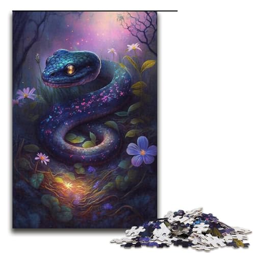 1000-teiliges Puzzle für Erwachsene, Traumschlange, Galaxie-Spielzeug, Denkspiel, Herausforderung für die Gehirnintelligenz, süchtig machendes Spielzeug (Größe 38 x 26 cm) von LLONGKT