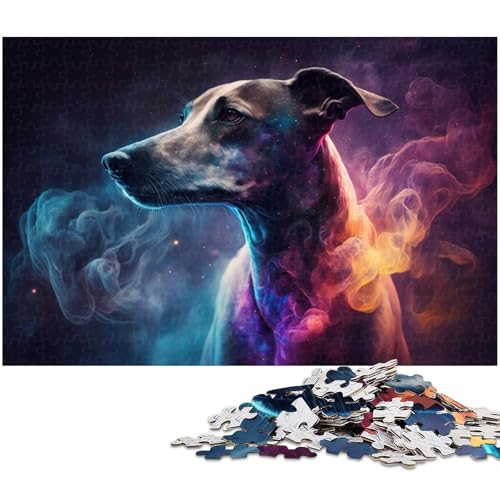 1000-teiliges Puzzle für Erwachsene, Whippet-Hunde-Puzzle, Spiele, Spielzeug, Geschenk, Lernspiel zum Geburtstag, Weihnachten, Größe 50 x 75 cm 1000-teiliges Puzzle für Erwachsene, Whippet-Hunde-Puzzle, Spiele, Spielzeug, Geschenk, Lernspiel zum Geburtstag, Weihnachten, Größe 50 x 75 cm von LLONGKT