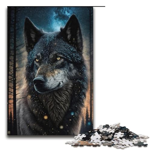 1000-teiliges Puzzle für Erwachsene, Wolf-Puzzle, Lernspiel, Herausforderungsspielzeug, Lernspiel für Geburtstag, Weihnachten, Größe 38 x 26 cm 1000-teiliges Puzzle für Erwachsene, Wolf-Puzzle, Lernspiel, Herausforderungsspielzeug, Lernspiel für Geburtstag, Weihnachten, Größe 38 x 26 cm von LLONGKT