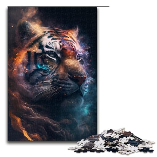 1000-teiliges Puzzle für Erwachsene, Wolkentiger, Lernpuzzle, Größe 50 x 75 cm von LLONGKT