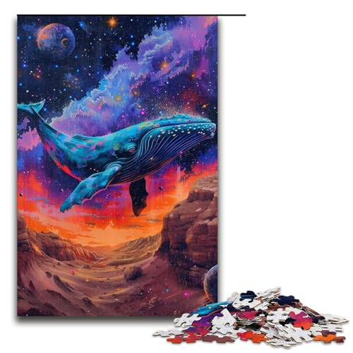 1000-teiliges Puzzle für Erwachsene, Wüstenwal-Puzzle, Lernspiel, Herausforderung, Spielzeug, Geschenk für Freunde und Familie (Größe 50 x 75 cm) von LLONGKT