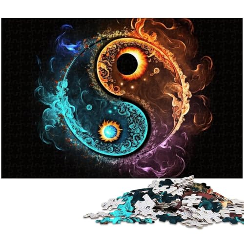 1000-teiliges Puzzle für Erwachsene, Yin und Yang, Lernspiel, Herausforderung, Spielzeug, Wichtelgeschenke, Größe 50 x 75 cm 1000-teiliges Puzzle für Erwachsene, Yin und Yang, Lernspiel, Herausforderung, Spielzeug, Wichtelgeschenke, Größe 50 x 75 cm von LLONGKT