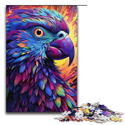 1000-teiliges Puzzle für Erwachsene, bunter Papagei, Stressabbau, herausfordernd zu vervollständigen, Aber lustig und humorvoll, Größe 38 x 26 cm 1000-teiliges Puzzle für Erwachsene, bunter Papagei, Stressabbau, herausfordernd zu vervollständigen, Aber lustig und humorvoll, Größe 38 x 26 cm von LLONGKT