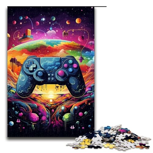 1000-teiliges Puzzle für Erwachsene, buntes Gamepad-Puzzle, Geschenk, Holzpuzzle, Lernspiel, Herausforderungsspielzeug, Größe 50 x 75 cm 1000-teiliges Puzzle für Erwachsene, buntes Gamepad-Puzzle, Geschenk, Holzpuzzle, Lernspiel, Herausforderungsspielzeug, Größe 50 x 75 cm von LLONGKT