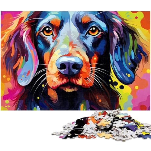 1000-teiliges Puzzle für Erwachsene, buntes Graffiti-Dackel-Puzzle, Spiele, Spielzeug, Geschenk, Lernspiel zum Geburtstag, Weihnachten, Größe 38 x 26 cm 1000-teiliges Puzzle für Erwachsene, buntes Graffiti-Dackel-Puzzle, Spiele, Spielzeug, Geschenk, Lernspiel zum Geburtstag, Weihnachten, Größe 38 x 26 cm von LLONGKT