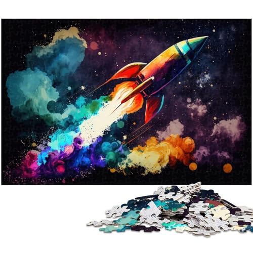 1000-teiliges Puzzle für Erwachsene, buntes Raketen-Puzzle, Lernspiel, Herausforderungsspielzeug, Wichtelgeschenke, Größe 50 x 75 cm 1000-teiliges Puzzle für Erwachsene, buntes Raketen-Puzzle, Lernspiel, Herausforderungsspielzeug, Wichtelgeschenke, Größe 50 x 75 cm von LLONGKT