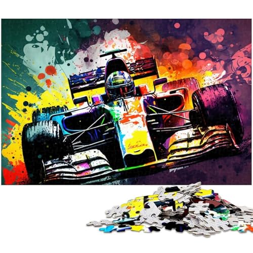 1000-teiliges Puzzle für Erwachsene, buntes Rennauto-Puzzle, Lernspiel, Herausforderungsspielzeug, Wichtelgeschenke, Größe 38 x 26 cm 1000-teiliges Puzzle für Erwachsene, buntes Rennauto-Puzzle, Lernspiel, Herausforderungsspielzeug, Wichtelgeschenke, Größe 38 x 26 cm von LLONGKT